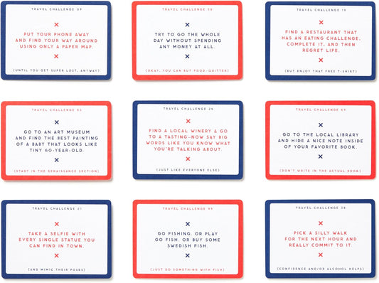 Challenge Accepted Travel Tasks Card Deck