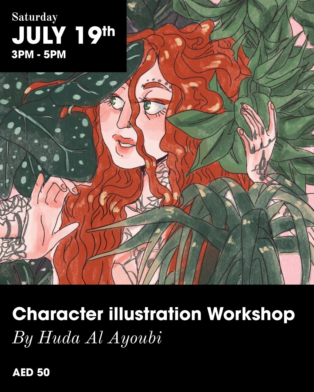 Character illustration Workshop by Huda Al Ayoubi