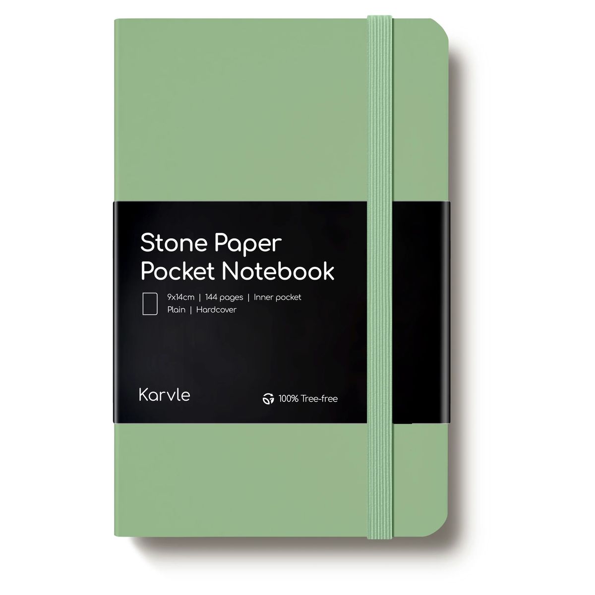 Plain Matcha Hardcover Pocket Notebook