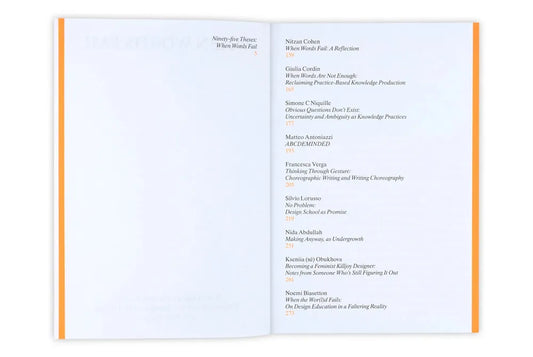 When Words Fail: On Practice-Based Art, Design and Education