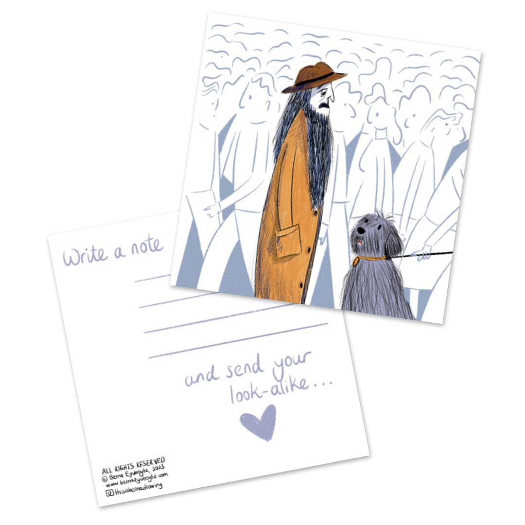 "Write a Note" Postcard