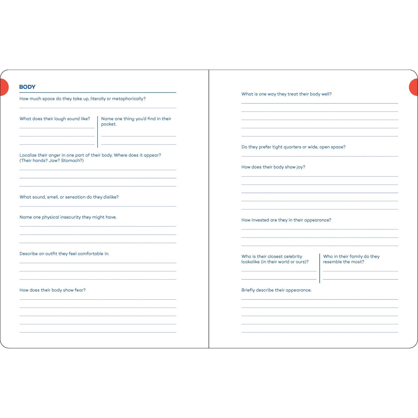 A Writer’s Journal for Creating Characters: Quick Prompts for Novelists, Screenwriters, Playwrights, Roleplayers & Storytellers