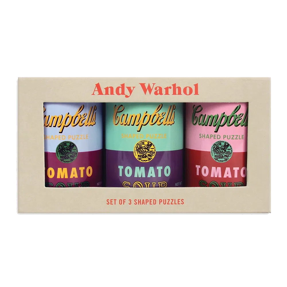 Andy Warhol Soup Cans Puzzle (Set of 3)