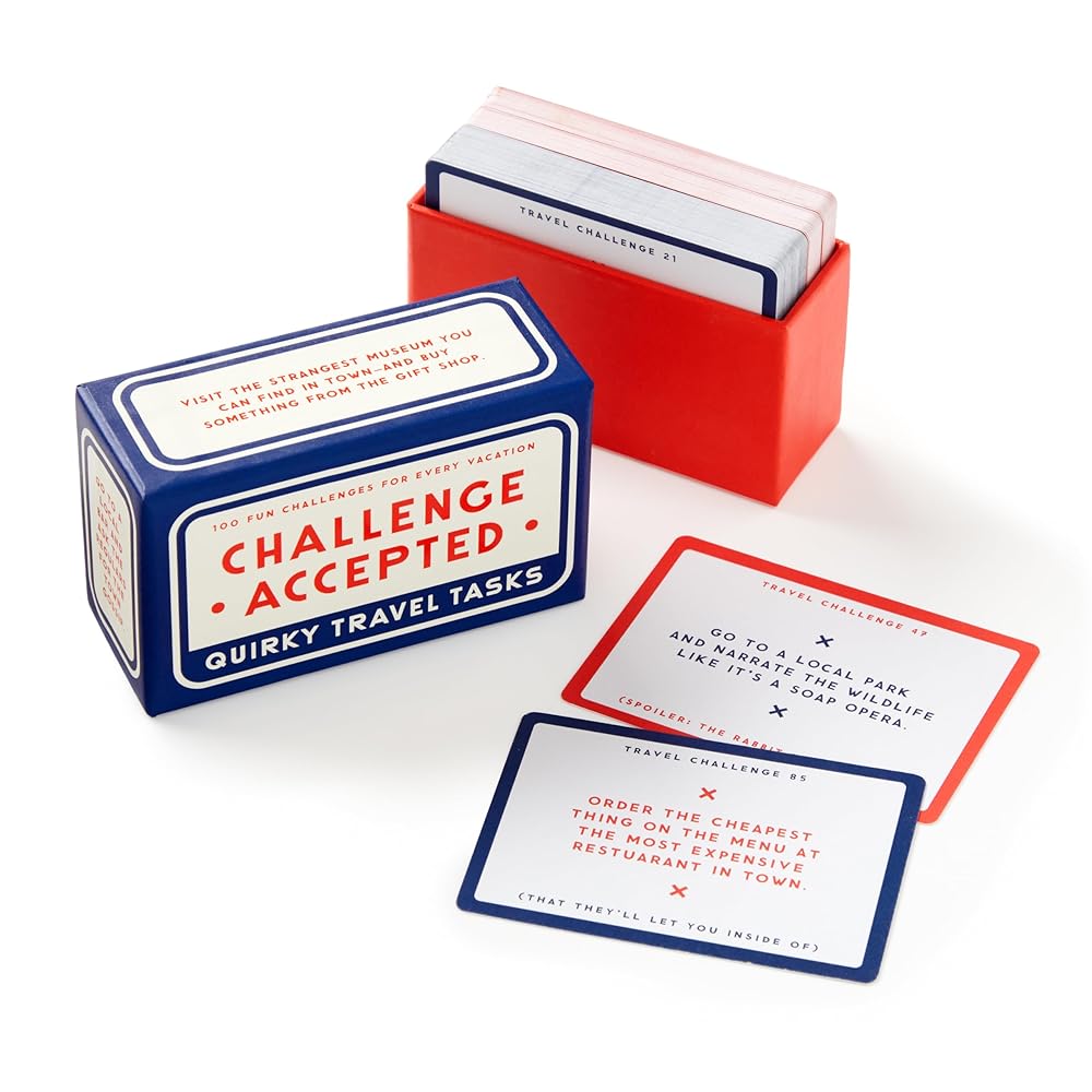 Challenge Accepted Travel Tasks Card Deck cover image
