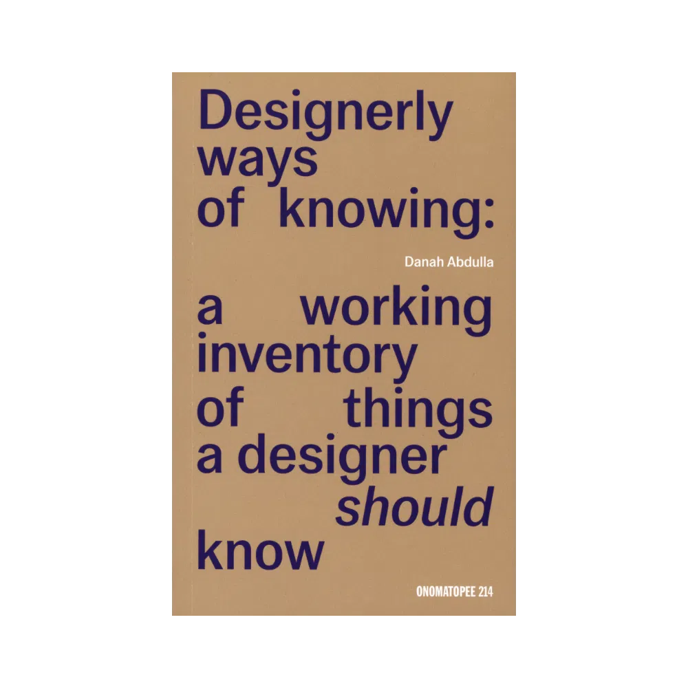 Designerly ways of knowing