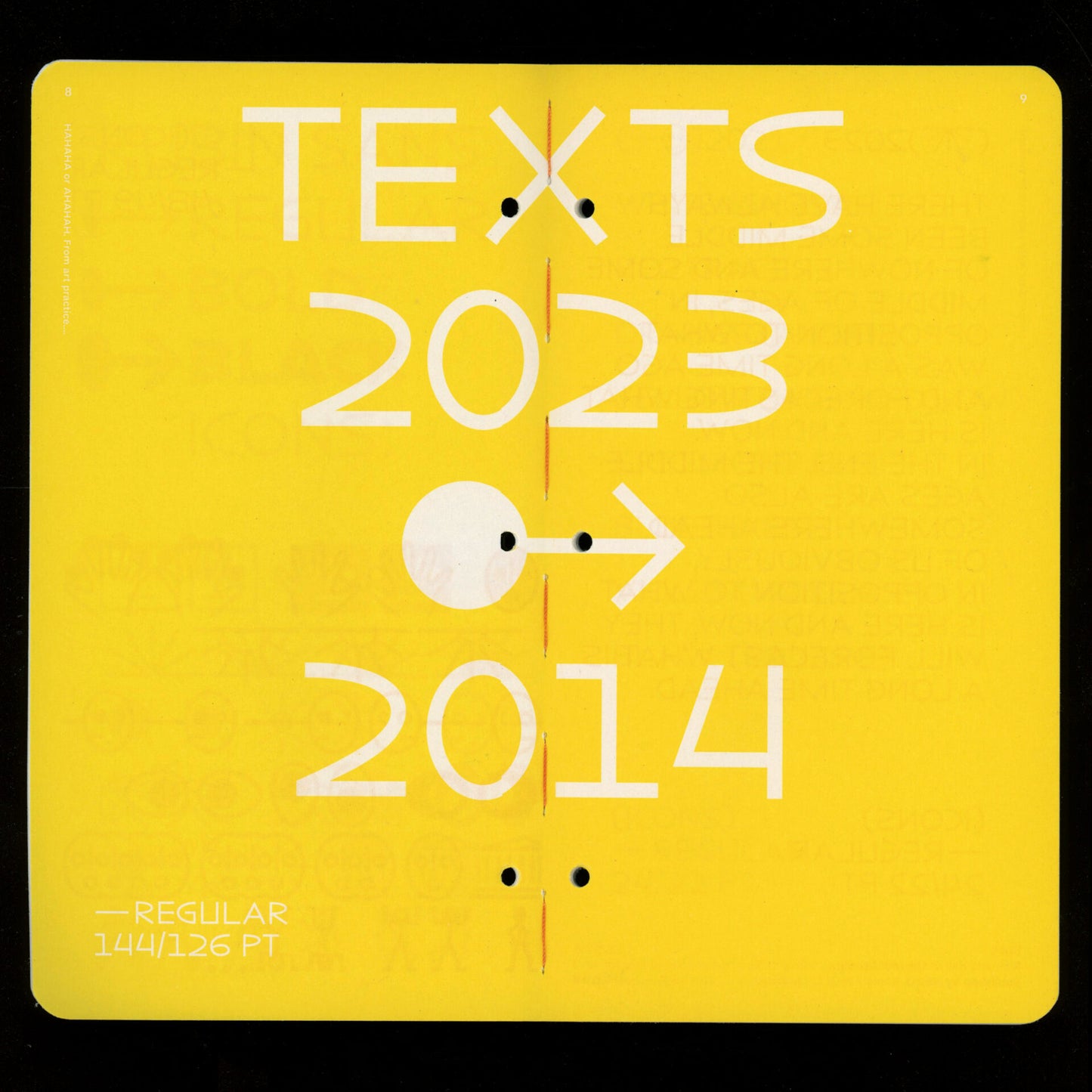 HAHAHA / AHAHAH. From art practice to typography