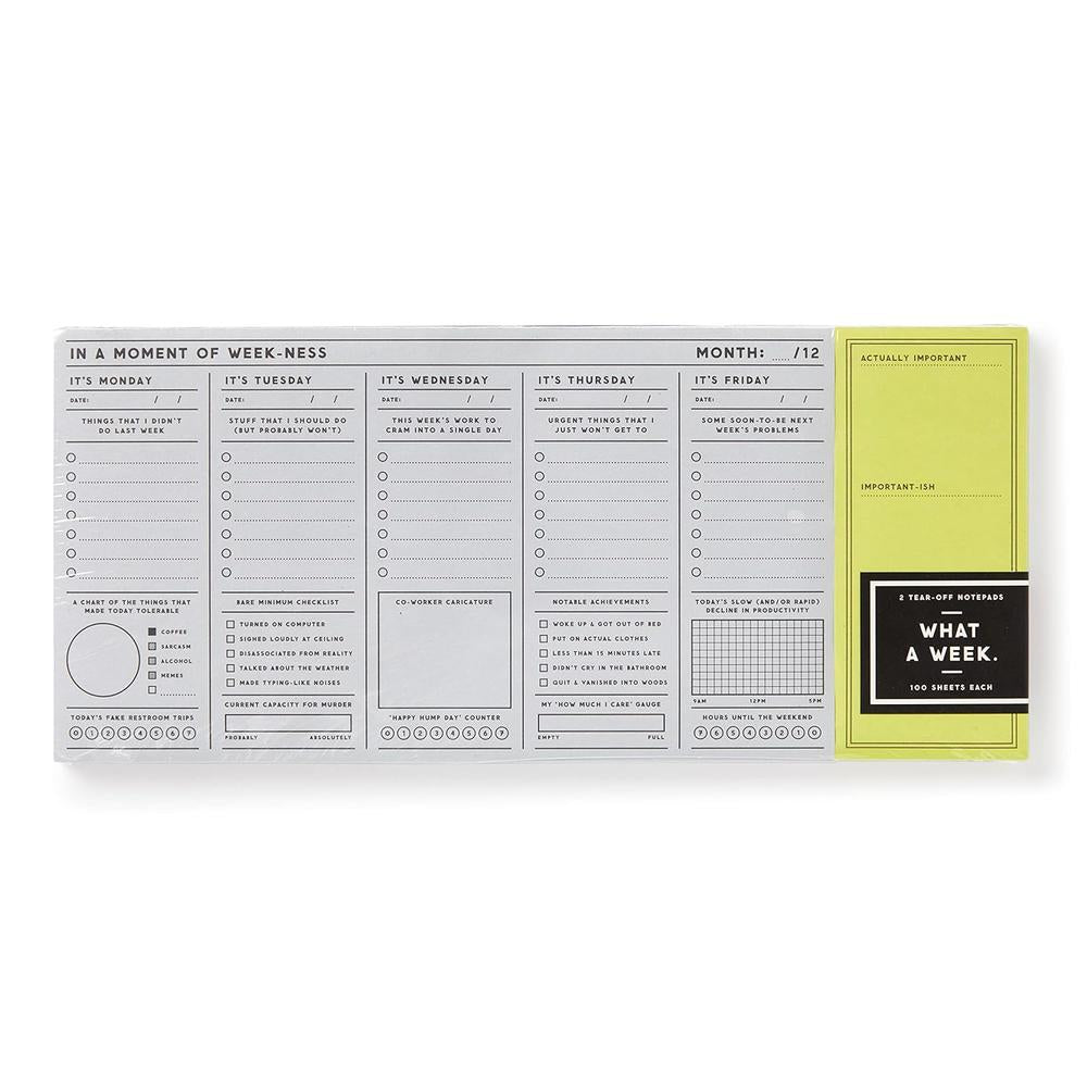 Weekness For Grab In a Moment of Weekness Weekly Planner Pad – Hobb Design & Visual ...