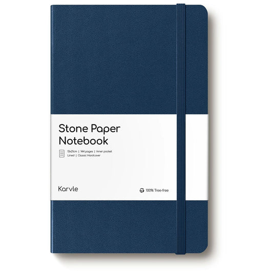 Lined Deep Blue Hardcover Classic Notebook