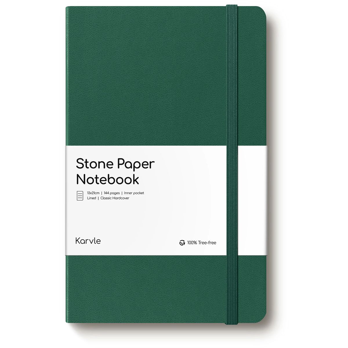 Lined Forest Green Hardcover Classic Notebook