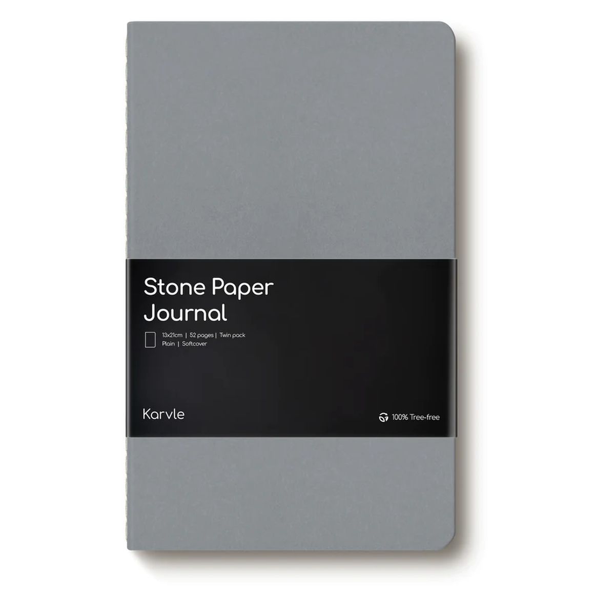 Plain Graphite Softcover Journal (Twin-Pack)