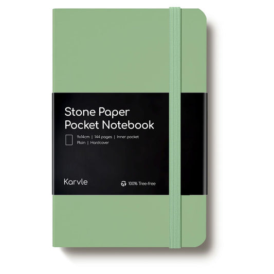 Plain Matcha Hardcover Pocket Notebook