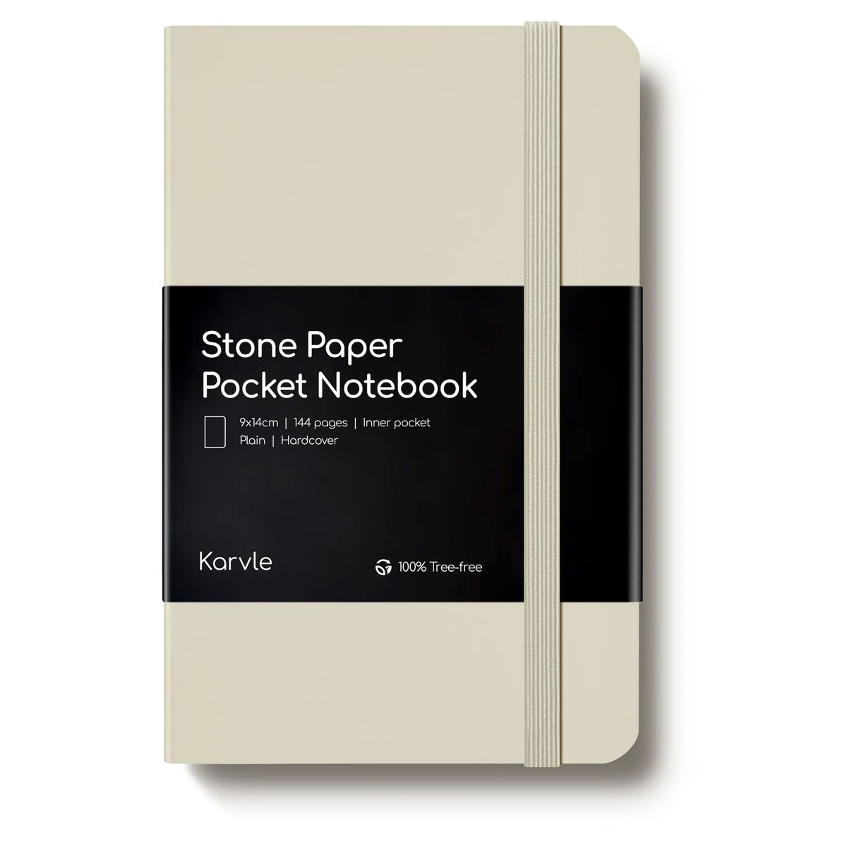 Plain Stone Hardcover Pocket Notebook