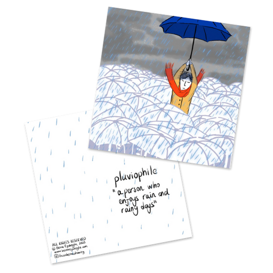 "Pluviophile" Postcard