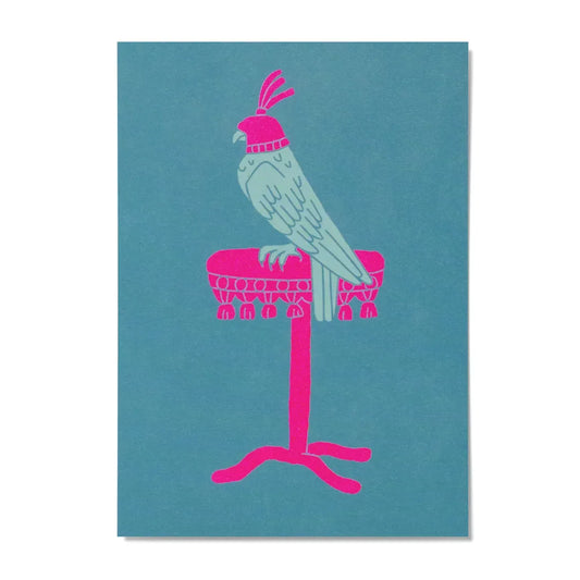 بطاقة بريدية – صقر على متن "واكير"