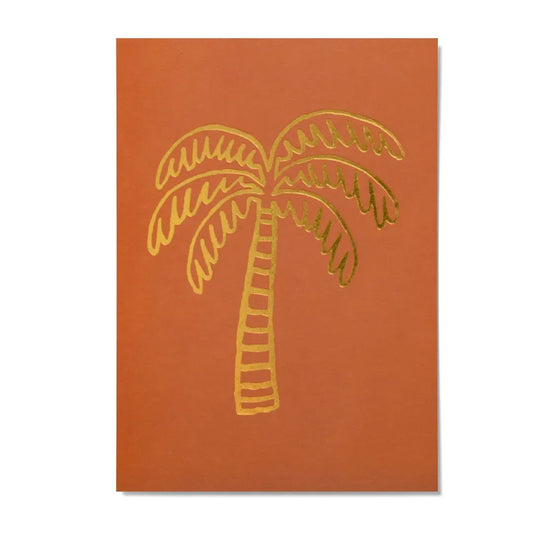 بطاقة بريدية – شجرة نخيل، أصفر