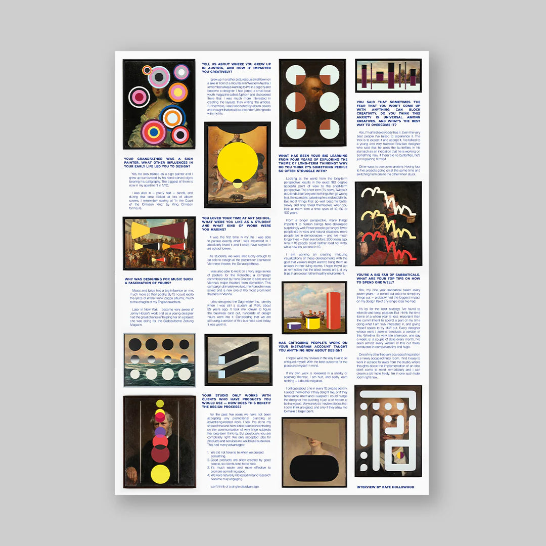 Posterzine® Issue 098 | Stefan Sagmeister