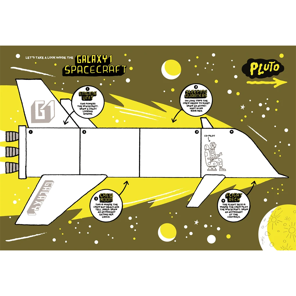 The Cosmic Book of Space, Aliens and Beyond: Draw, colour, create things from out of this world!