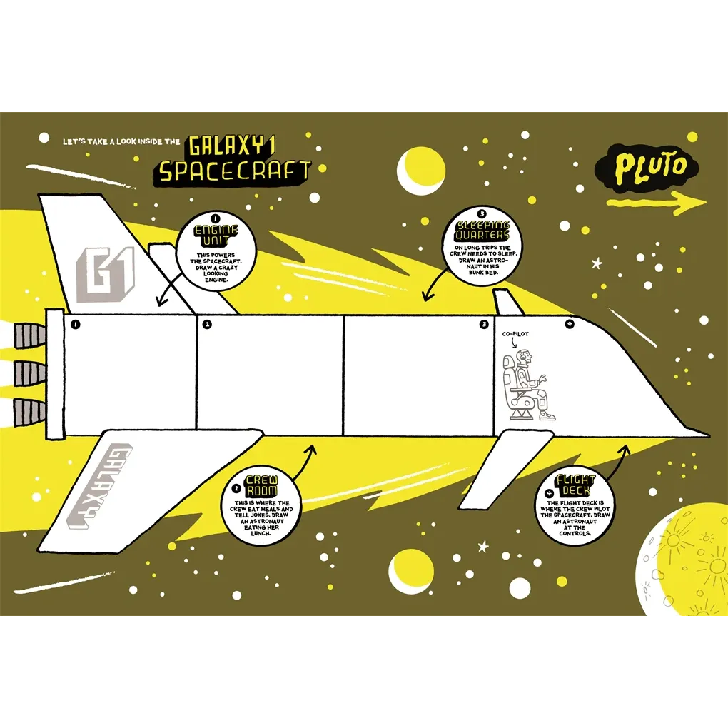 The Cosmic Book of Space, Aliens and Beyond: Draw, colour, create things from out of this world!