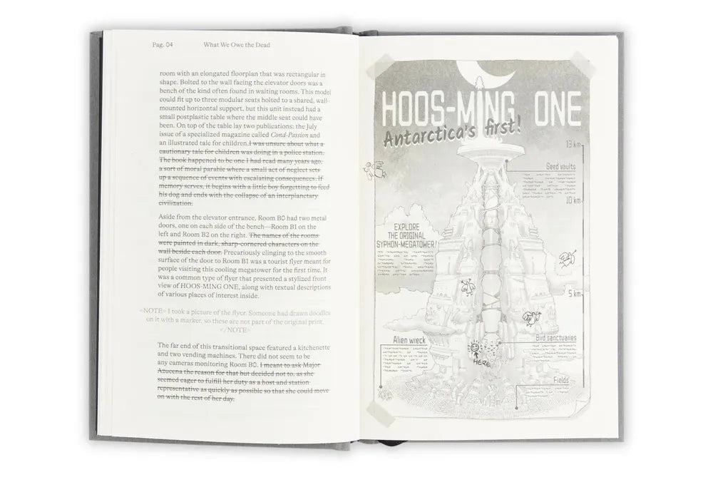 What We Owe the Dead: An experimental detective novel set in a dystopian society