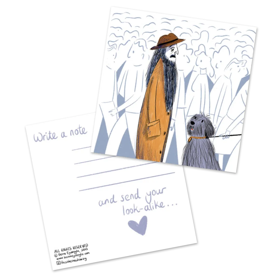"Write a Note" Postcard