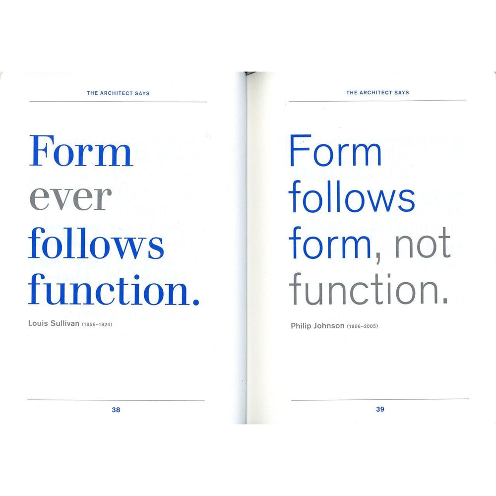 Architect Says (Words of Wisdom)