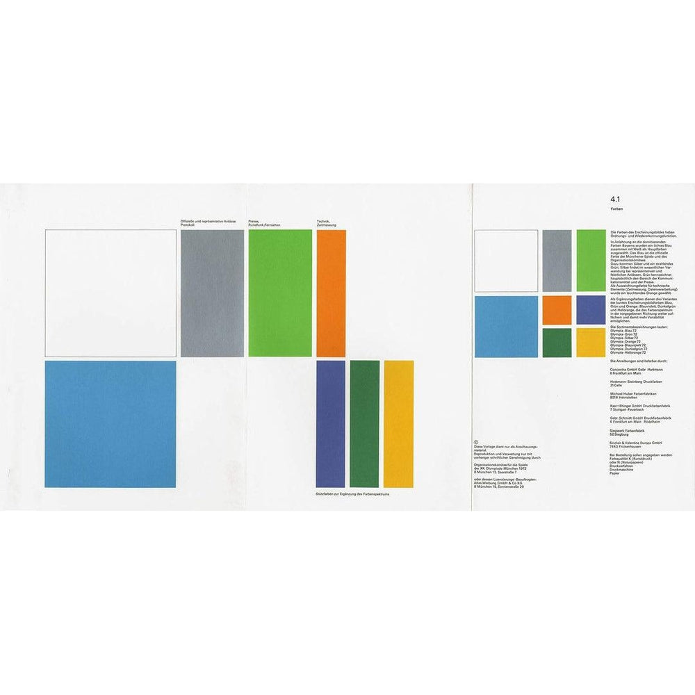 Guidelines and Standards for the Visual Design: The Games of the XX Olympiad Munich 1972