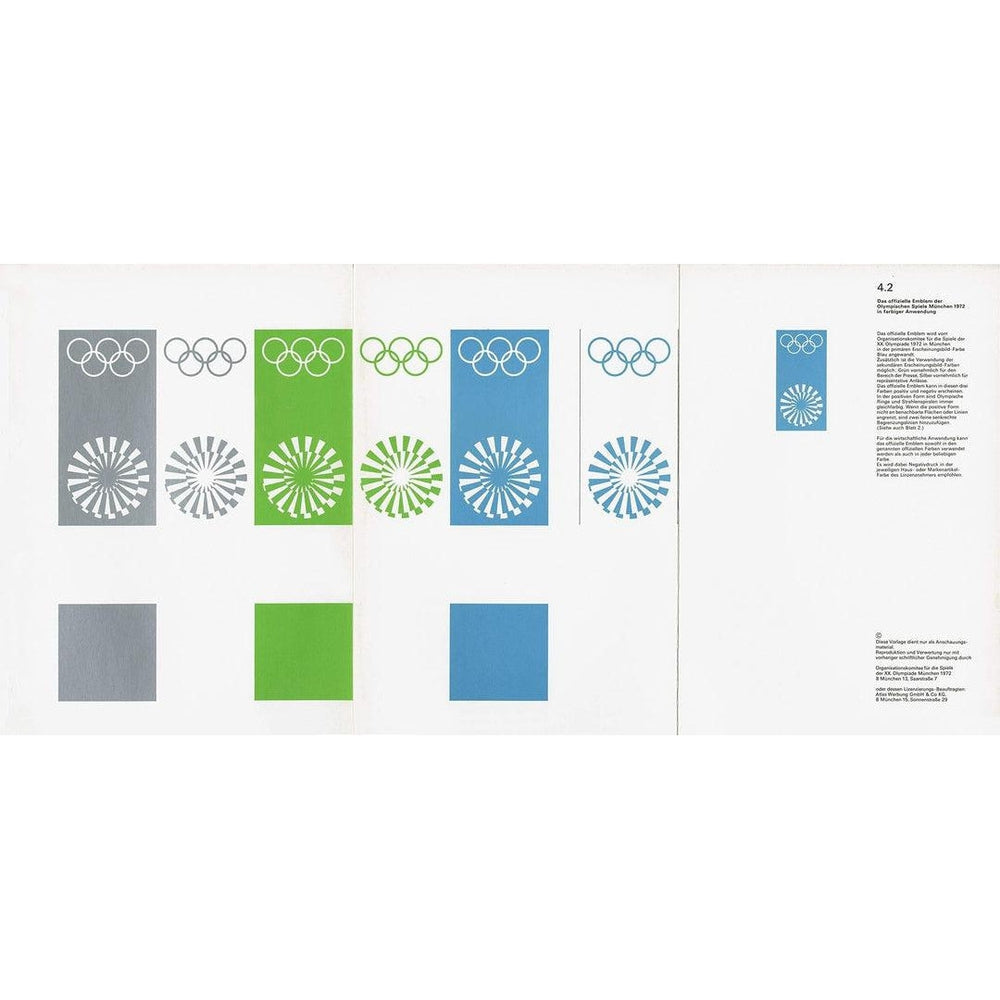 Guidelines and Standards for the Visual Design: The Games of the XX Olympiad Munich 1972