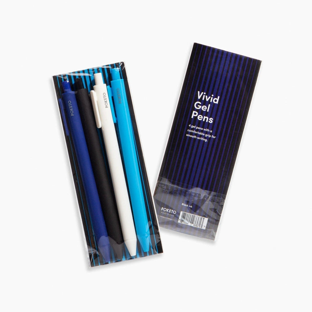 Vivid Gel Pens in Cool (Pack of 4)